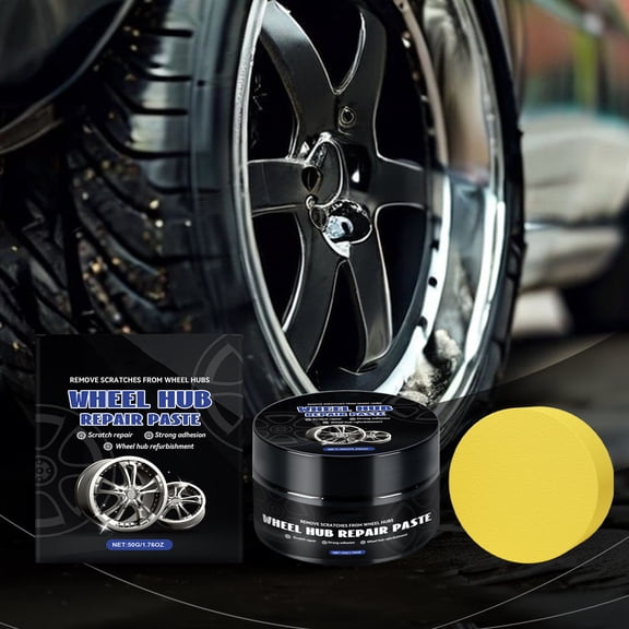 Wheel Scratch Repair Kit Alloy Rim Scratch Remover Paste Fast Repair Compound Restore Deep Scratches Shine For Car Wheels Garage DIY Rim Refurbishment Auto Detailing Professional Vehicle Care Use