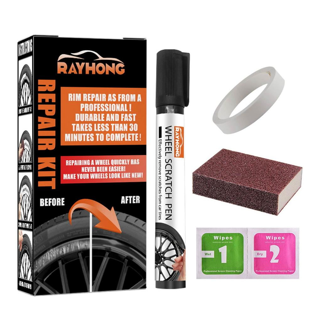 Wheel Scratch Fix Quick And Easy Wheel Touch Up Kit Wheel Paint Rim Paint  Pen Wheel Repair Kit (Anthracite) : Automotive 