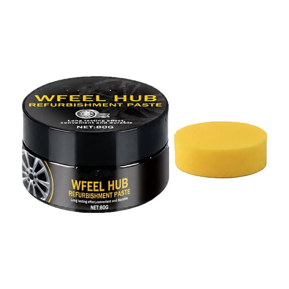 Wheel Scratch Repair Paste - Heavy-Duty Alloy Wheel Refurbishment & Restorer for Scratches,Restores Rims to Like-New Shine with Applicator Spongee Wheels, 1.7 oz