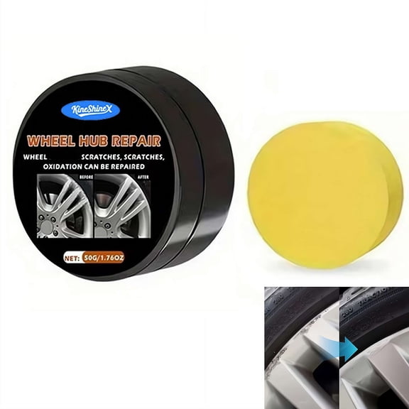 Wheel Scratch Repair & Rust Removal Polish, Aluminum Rim Polishing Paste for Shine & Anti-Wear