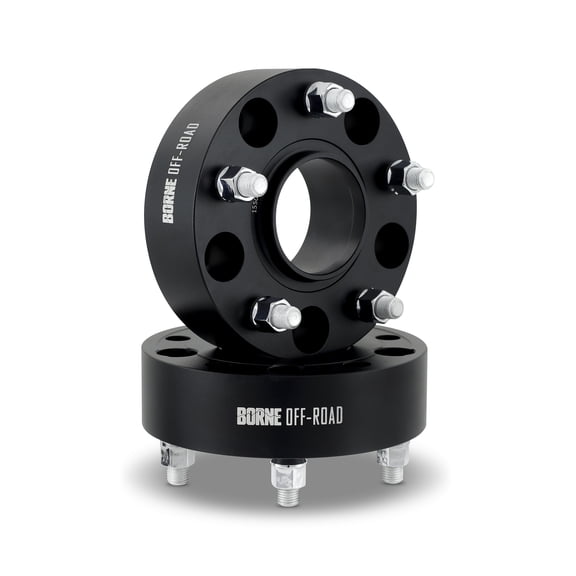 Wheel Spacers, Black, 5X139.7, 2 in, compatible with Ram 1500 2009-2018