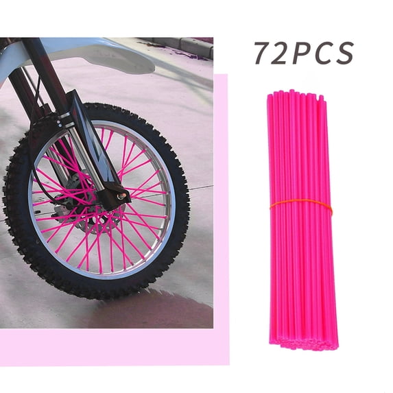 Wheel Spoke Decoration Set Colorful Sleeves for Bicycle and Motorcycle Wheels Easy Installation for Customized Bike and Motorcycle Styling for Cycling Enthusiasts and Motorcycle Riders Topliu