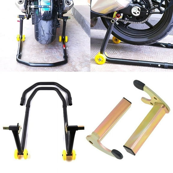 Wheel Support Frame Stand Motorcycle Swing Arm Lift Tripod Hooks U-Style Hook Fork Swingram Square