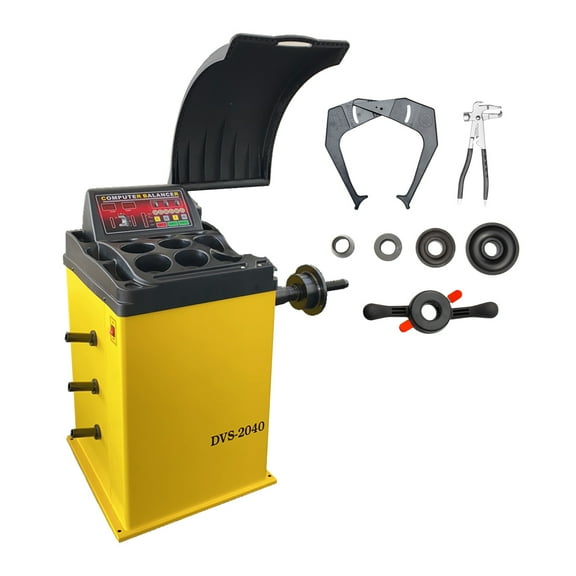 HPDMC Wheel Balancer 10-24'' Rim Heavy Duty Tire Balancer Machine Tire Repair Tool Home Garage Equipment Service Shop Tools Repair