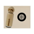 thumbnail image 1 of Wheel Tire Icon Rubber Stamp for Scrapbooking Crafting Stamping - Small 3/4 Inch, 1 of 7
