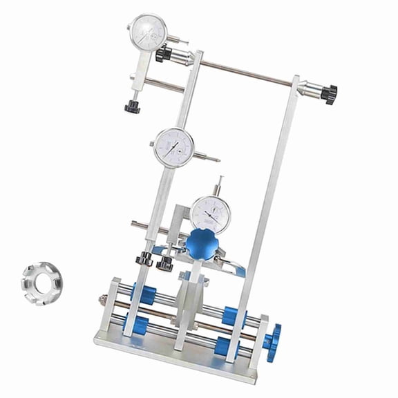 Wheel Truing Stand Bike Wheel Alignment Repair Tool With Dial Gauge For Quick Release And Thru-Axle