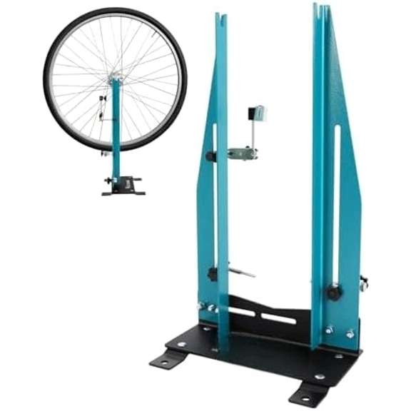 Wheel Truing Stand Professional Bicycle Wheel Truing Stand for 16 - 29 Inch, Bike Rim Maintenance Tool with Spoke Wrench, Multi-function Bicycle Wheel Alignment Repair Tool for MTB Road