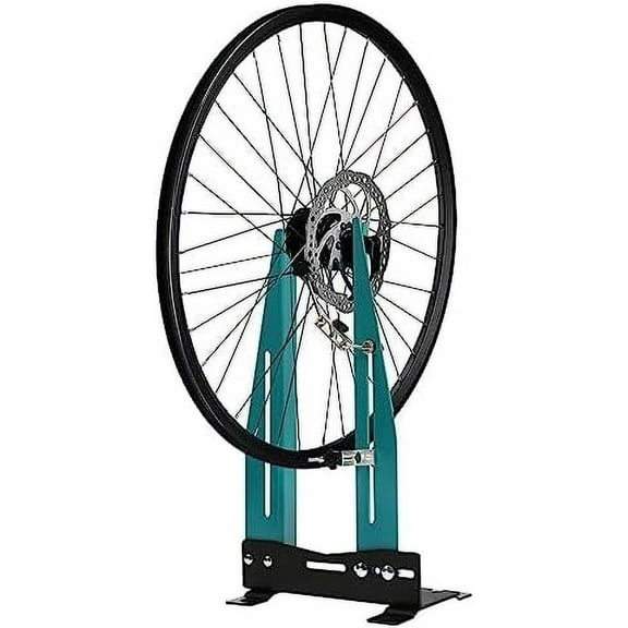 Wheel Truing Stand, Professional Front Rear Tire Rim Maintenance Bicycle Truing Stand, Dual 360 Rotating Bike Wheel Truing Stand Compatible With 5.51-7.09inch Brake Disc, Wheel Alignment Repair Tool