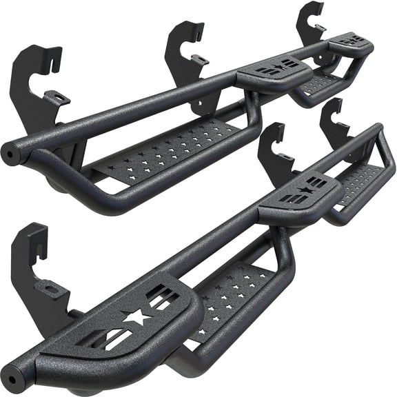 Autobull Running Boards for Chevy Colorado/GMC Canyon 2015-2026 Crew Cab, 6" Bed Access Side Step Rails Coated Black Carbon Steel Nerf Bars