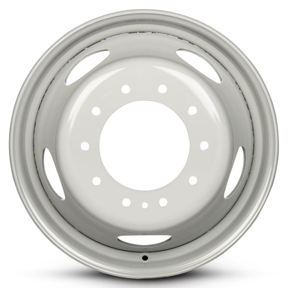 Wheel for 2005-2022 Ford F-450SD 19.5 Inch 10 Lug Gray Steel Rim Fits R19.5 Tire - Exact OEM Replacement - Full-Size Spare