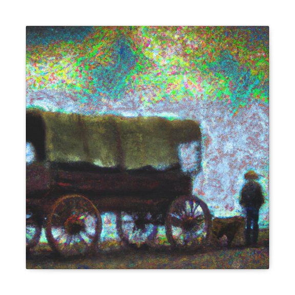 "Wheel of Brilliance Wagon" - Canvas