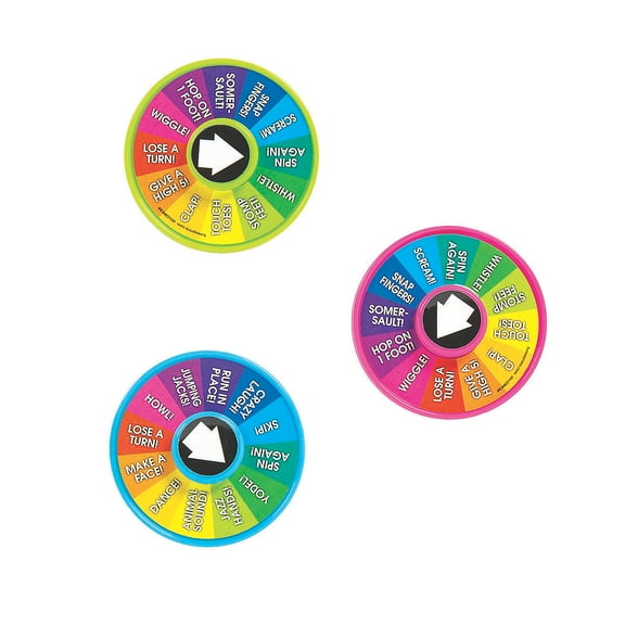 Wheel of Chance Activity Spinner Toys - 24 Pieces