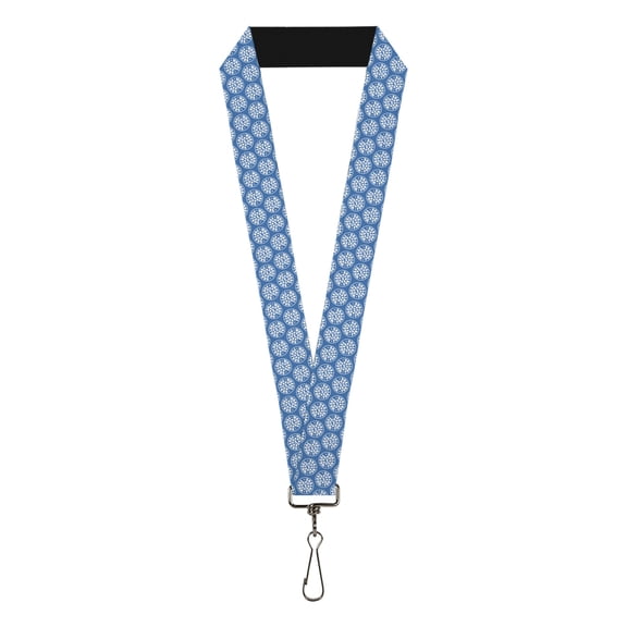 Wheel of Fortune Lanyard, Wheel of Fortune Monogram Logo Blue White, Elastic