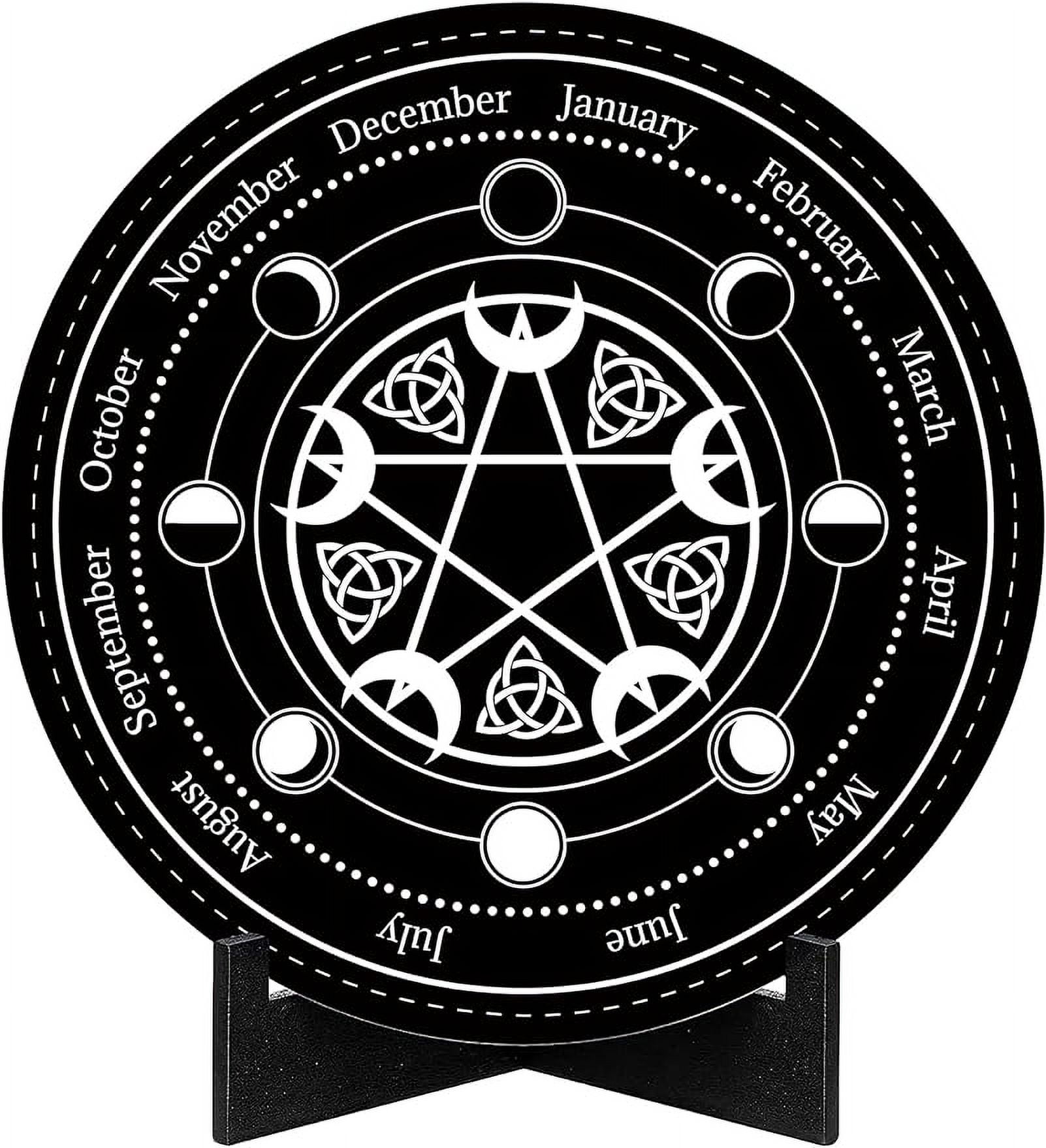 Wheel of The Year Sign Pagan Decor Wicca Calendar Wiccan Holidays Altar Wheel of The Year Sign Pagan Decor Wicca Calendar Wiccan Holidays Altar