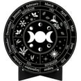 Wheel of the Year Sign Pagan Decor Wicca Calendar Wiccan Holidays Altar
