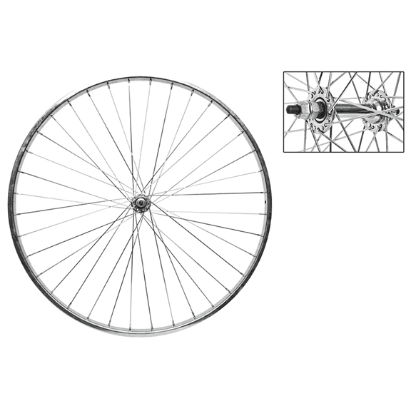 WheelMaster Alloy Rear BMX Coaster Brake Wheel 20x1.75" Silver 36H Bolt-On 3/8"