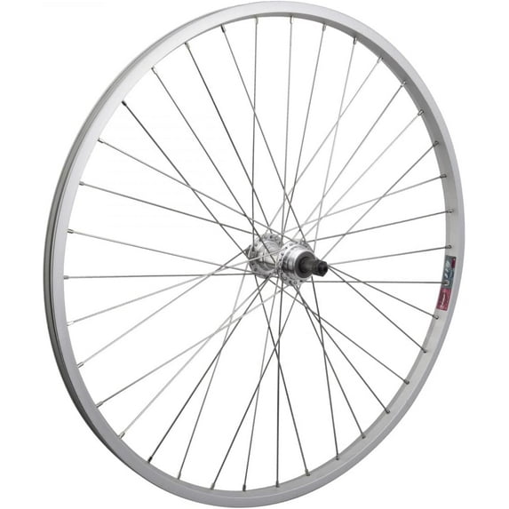 WheelMaster Rear Bicycle Wheel 26 x 1.5 32H, Quick Release, Alloy, Silver