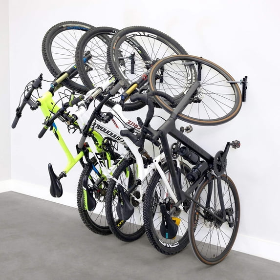 4 Pack Bike Hooks for Garage, Bicycle Rack for MTB, E-Bike, Road Bike, Adjustable Bike Hangers