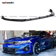 WheelX 3Pcs Front Bumper Lip Compatible with 2021-2025 Kia K5 Glossy Black, Air Dam Fits for EX LX LXS GT-Line, Lower Chin Splitter Spoiler Protection Body Kit