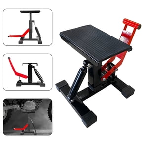 WheelX Dirt Bike Hydraulic Lift Stand, 440 lbs Capacity Adjustable Height Motorcycle Jack Hoist Table for Pit Bike Repair & Maintenance