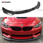 WheelX Front Lip Spoiler Body Kit Compatible with 2014-2020 for BMW F32 F33 F36 4-Series Front Bumper Lip Splitter Chin Exterior Diffuser Carbon Fiber Pattern