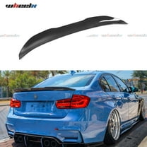 WheelX Rear Trunk Spoiler Wing for 2014-2019 BMW F80 M3 & 2012-2019 F30 330i 335i Gloss Black