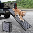 thumbnail image 1 of Dog Ramp for Car, 71" Long & 17.3" Wide Portable Dog Ramps for Large Dogs with Non-Slip Rug Surface Dog Car Ramp for SUV Car & Truck, Folding Dog Ramp Up to 250LBS, 1 of 7