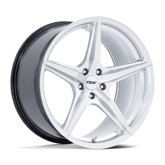20x9 TSW TW007 Esprit Hyper Silver Machined Wheel 5x112 (20mm)