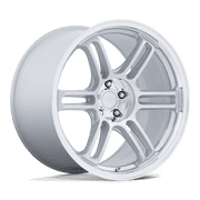 19x9.5 Rotiform RC209 RPS Matte Silver W/ Diamond Cut Lip Wheel 5x4.5 20mm