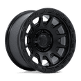 thumbnail image 1 of 18x9 Fuel Offroad FC884 Fortress Matte Black W/ Gloss Black Lip Wheel 5x5 (1mm), 1 of 3