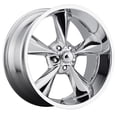 thumbnail image 1 of 17x7 +0 BG Rod Works Old School Chrome Wheel 5x120.7 (QTY 1) OS 770-5475-00 C, 1 of 2