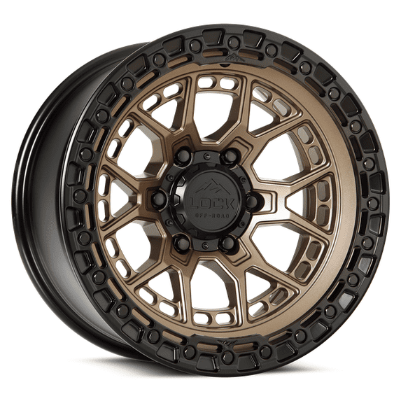 Lock Off-Road Commando Matte Bronze with Matte Black Ring 9-17