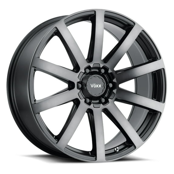 Voxx Vento 20x9 +30 Gloss Black Dark Tint Wheel 6x135 6x139.7 (QTY 1)