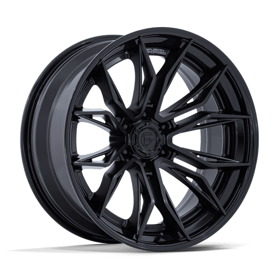 22x9.5 Fuel Offroad FC404 Mutiny Matte Black Gloss Black Lip Wheel 6x135 (20mm)