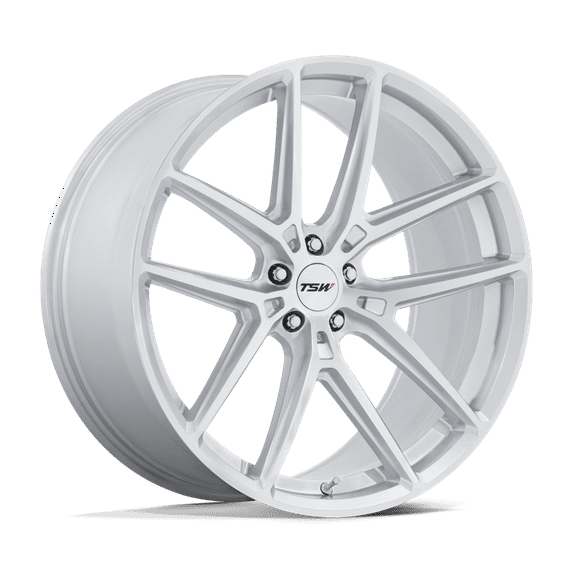 19x8.5 TSW TW006 Imola Gloss Silver Machined Wheel 5x120 (25mm)