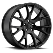 Replica Hellcat 20x10.5 +25 Gloss Black Wheel 5x115 QTY 1 CAT 215-5115-25 GB