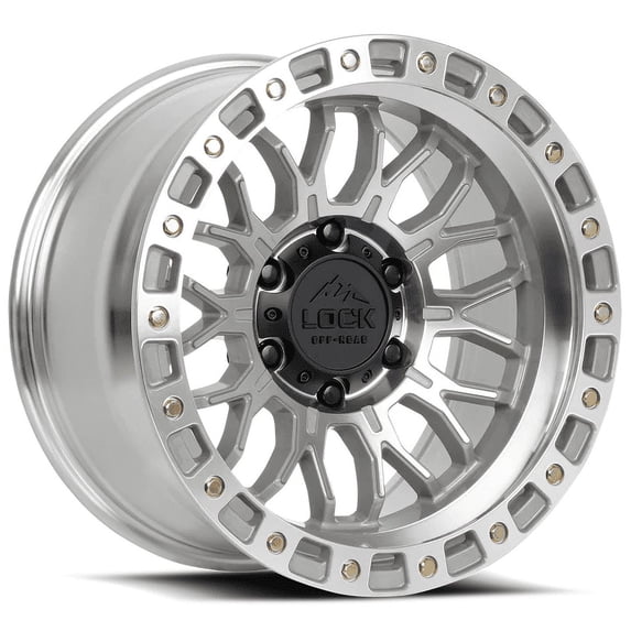 17x9 Lock Off-Road Combat Machine With Clear Coat Wheel 6x135 (-12mm)