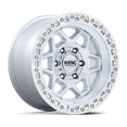 thumbnail image 1 of 17x9 KMC KM553 Torx Gloss Silver W/ Machined Face Wheel 5x5 (-12mm), 1 of 3