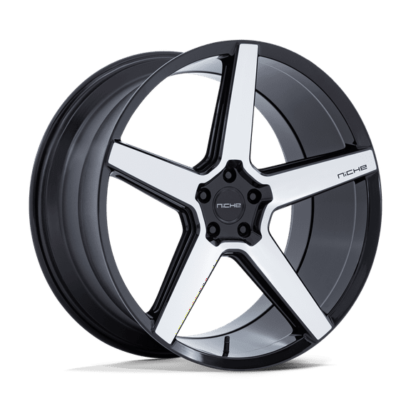 20x10.5 Niche NC283 Modena Gloss Black W/ Machined Face Wheel 5x112 (38mm)