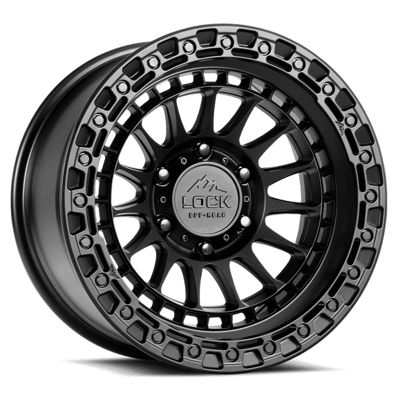 Lock Off-Road Mojave Matte Black with Matte Black Ring 9-17