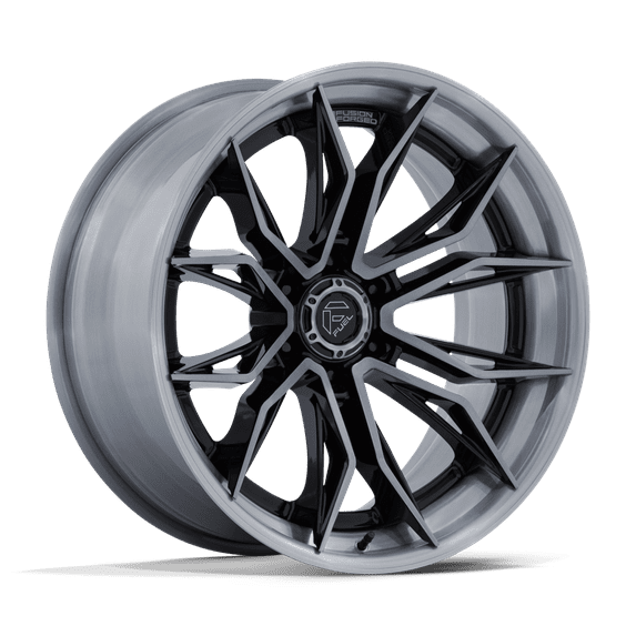 22x10 Fuel FC404 Mutiny Gloss Black Brushed Dark Tint Wheel 6x5.5 (-18mm)