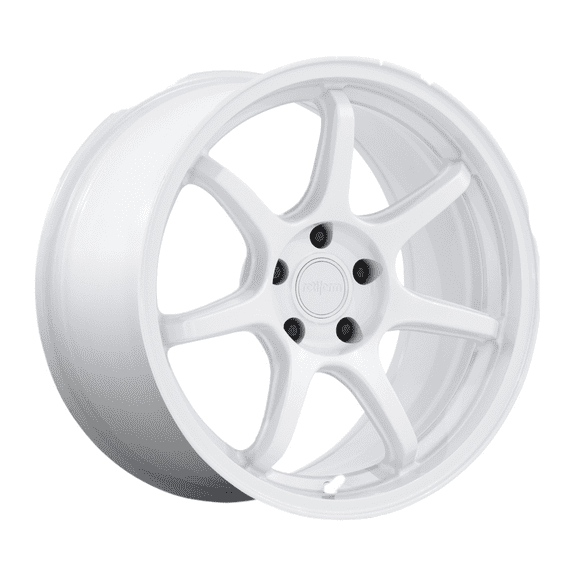 19x8.5 Rotiform RC208 BPU Glossy White Wheel 5x112 (25mm)