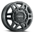 thumbnail image 1 of 16x6 G-FX MV2 Matte Black Wheel 6x205 (84mm), 1 of 2