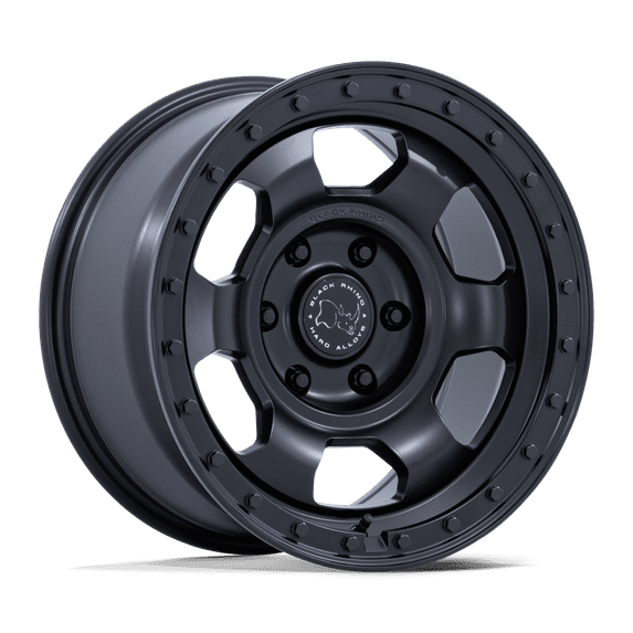 17x8.5 Black Rhino Hard Alloys BR029 Trooper Matte Black Wheel 5x130 (25mm)