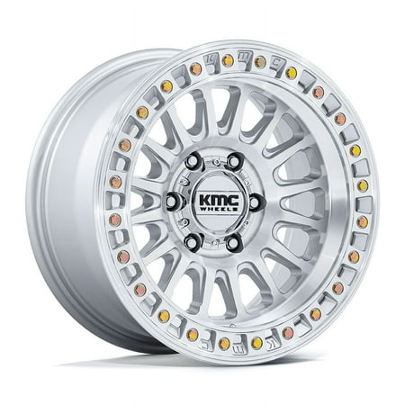 KMC - IMS - 17in, Cast Aluminum, Gloss Silver W/ Machined Face, 17X8.5, 6X135, -10mm, 194933375608
