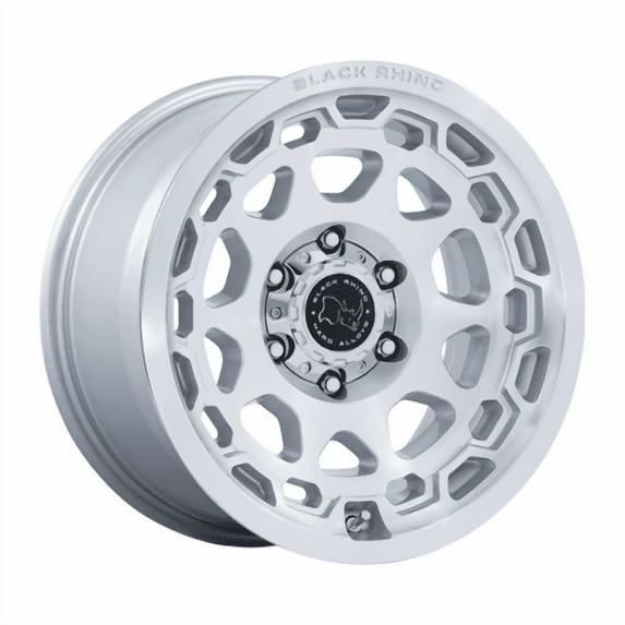 Black Rhino Wheels - Congo - 17in, Cast Aluminum, Gloss Silver W/ Machined Face, 17X8.5, 6X5.5, 0mm, 194933394685, SAE J2530 JWL VIA