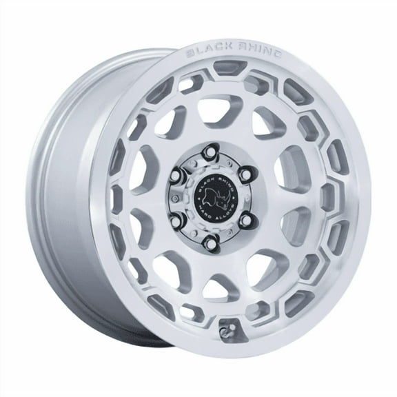 Black Rhino Wheels - Congo - 17in, Cast Aluminum, Gloss Silver W/ Machined Face, 17X8.5, 5X5.0, 0mm, 194933394869, SAE J2530 JWL VIA