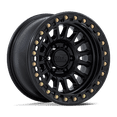 thumbnail image 1 of 17x9 KMC KM239 Impact Matte Black BEADLOCK Wheel 5x5 (-12mm), 1 of 3