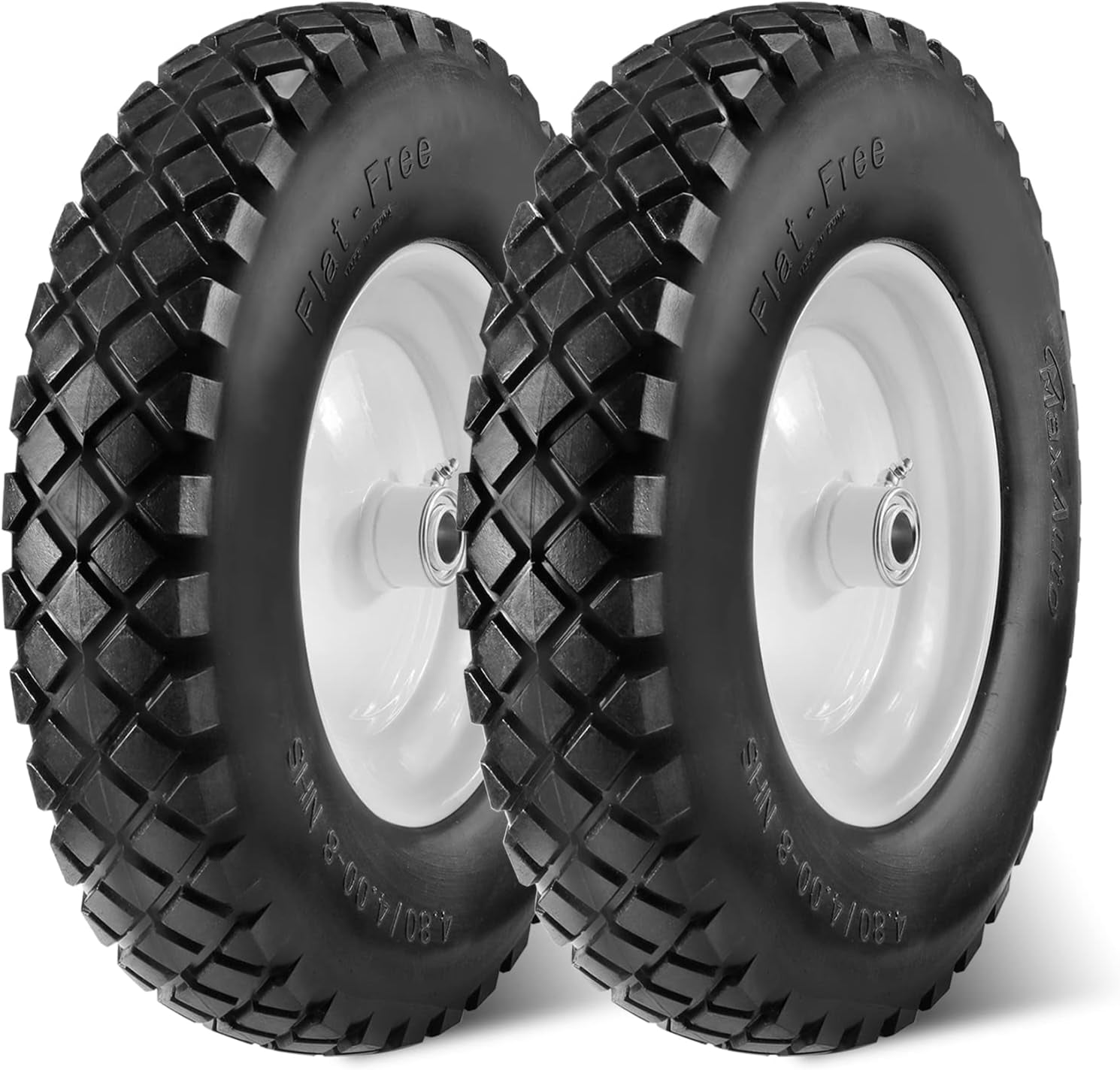 Wheelbarrow Tire 4.80 4.008 FlatFree 4.80/4.008 Tire And Wheel W