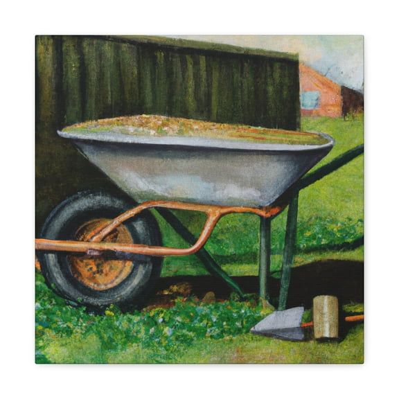 "Wheelbarrow in Hyperreality" - Canvas